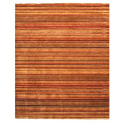 Handmade Lori Toni Stripe Wool Rug (8' x 11')