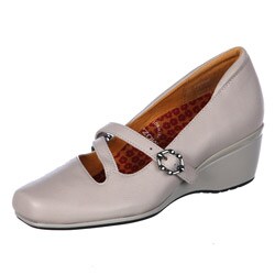 Aetrex Women's 'Bianca' Mary Jane Slip-on Wedge Shoes