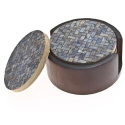 Thirstystone Sandstone 'Stone Herringbone' Drink Coaster Set