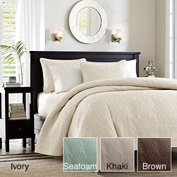 Mansfield Microfiber Full/Queen-size 3-piece Coverlet Mini Set