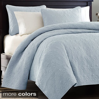 Hot Deal Madison Park Mansfield 3-piece Quilted Pattern Coverlet Mini Set
