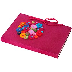 Handmade Paper Bordeaux Hana Journal (Nepal)