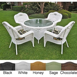Resin Wicker Outdoor 5-piece Dining Set