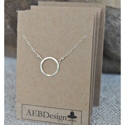 AEB Design Fine Silver Small Ring Necklaces (Pack of 6)