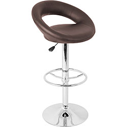 Posh Brown Hydraulic Barstool