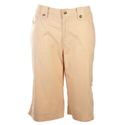 Ojai Clothing Women's Sesame Stretch Summer Bermuda Shorts