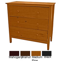 Scandinavia Solid Pine 3-drawer Dresser