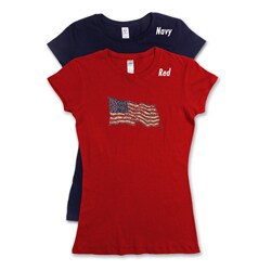Be the Ball Junior's Cotton Mill Long-body Retro Flag T-shirt