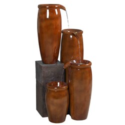Cascading Urns Outdoor Fountain