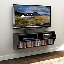 Broadway Black Wall Mounted A/V Console