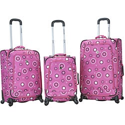 Rockland Deluxe 3-piece Spinner Luggage Set