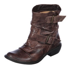  Shoes Boots on Mia Women S  Buckley  Brown Leather Ankle Boots   Overstock Com