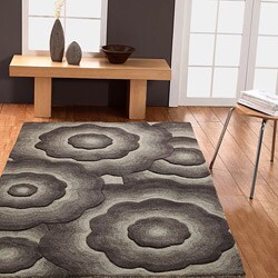 Handmade Alexa Moda Floral New Zealand Wool Rug (5' x 8')