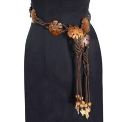Coconut Shell 'Blossoms' Belt (Thailand)