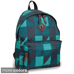 J World 'Kelley' Green Block 16-inch Mini Backpack