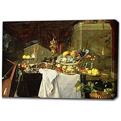 'Still Life of Fruit and Flower' Canvas Art