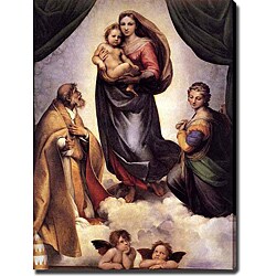 Raphael Santi 'The Sisine Madonna' Canvas Art