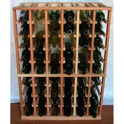 Architectural Elements Redwood 54-bottle Wine Rack