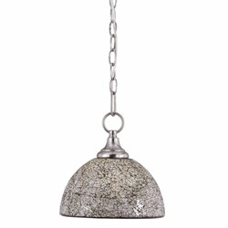 Kaleidoscope 1 light Mini Pendant with Brushed Steel finish