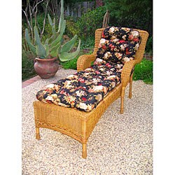 San Tropez Resin Wicker 3-piece Chaise Lounge Set with Side Table
