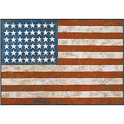 Jasper Johns 'Flag, 1954' Art Block