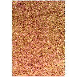 Hand-woven Orange Rug (5' x 8')