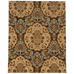 Hand-tufted Mohwan Brown Wool Rug (5'6 x 8'6)