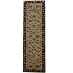 Hand-tufted Mahene Beige Wool Rug (3' x 12')