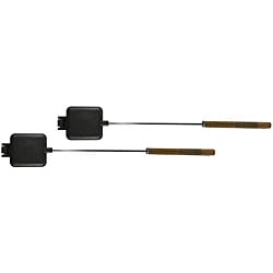 Buffalo Tools Cast Iron Square Pie Irons (Set of 2)