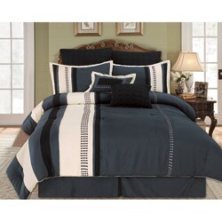 Aberdeen Grey 7-piece King-size Comforter Set