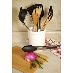 Kitchen Utensil 10-piece Set with Ceramic Holder