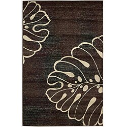 Power-loomed Impressions Brown Rug (2' x 2'9)