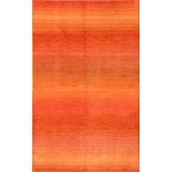 Indo Hand-knotted Multicolor Tibetan Wool Rug (5' x 8')