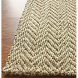 Handmade Luna Restoration Living Wool and Jute Rug (4' x 6')