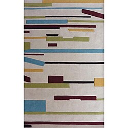 Handmade Luna Deco Geometric Multi Rugs (5' x 8') (Set of 2)