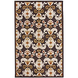 Handmade Alexa Moda Ikat New Zealand Wool Rugs (7'6 x 9'6) (Set of 2)
