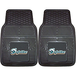Fanmats Miami Dolphins 2-piece Vinyl Car Mats