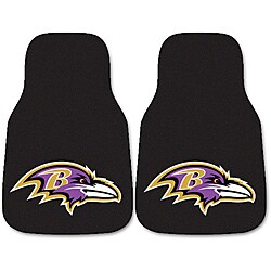 Fanmats Baltimore Ravens 2-piece Carpeted Nylon Car Mats