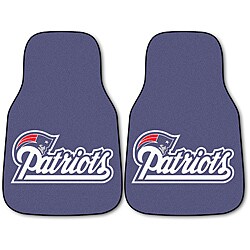 Fanmats New England Patriots 2-piece Carpeted Nylon Car Mats