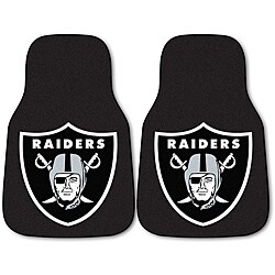 Fanmats Oakland Raiders 2-piece Carpeted Nylon Car Mats