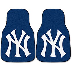 Fanmats New York Yankees 2-piece Carpeted Nylon Car Mats