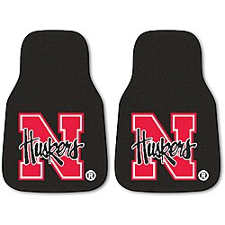 Fanmats Nebraska 2-piece Carpeted Nylon Car Mats
