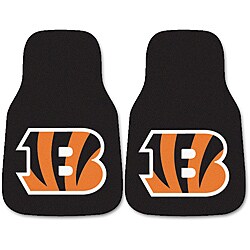 Fanmats Cincinnati Bengals 2-piece Carpeted Nylon Car Mats