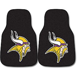 Fanmats Minnesota Vikings 2-piece Carpeted Nylon Car Mats