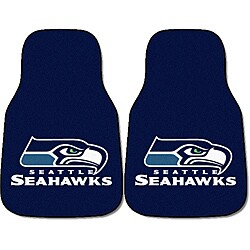 Fanmats Seattle Seahawks 2-piece Carpeted Nylon Car Mats
