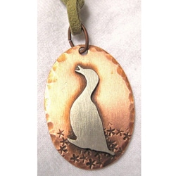 My Three Metals Copper Quacking Duck Necklace