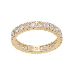 14k Yellow Gold 1 1/2ct TDW Diamond Eternity Band (H-I, I2-I3)