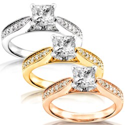 14k White Gold 7/8ct TDW Diamond Engagement Ring (H-I, I1-I2)