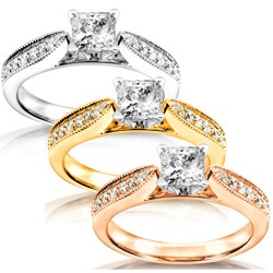 14k White Gold 5/8ct TDW Diamond Engagement Ring (H-I, I1-I2)