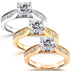 14k White Gold 1 1/6ct TDW Diamond Engagement Ring (H-I, I1-I2)